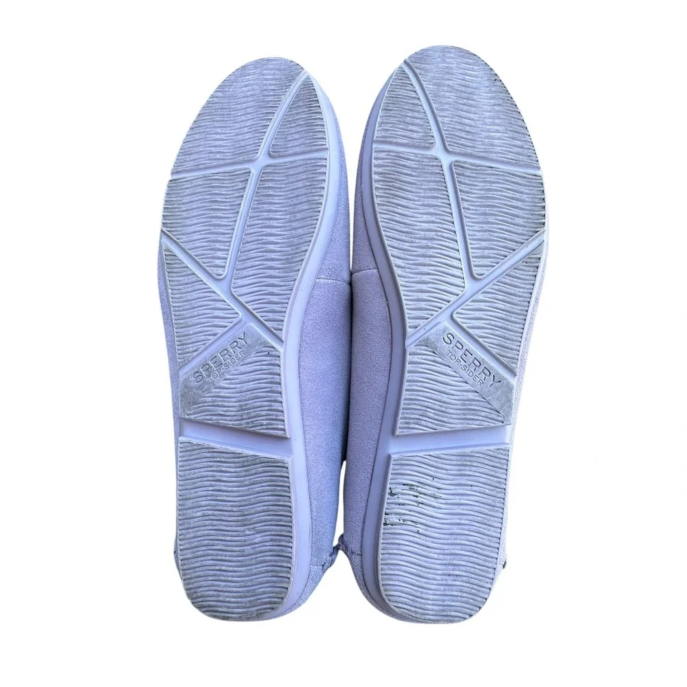 Sperry Top-Sider Womens Lavender Purple Leather Driving Loafers 9.5M